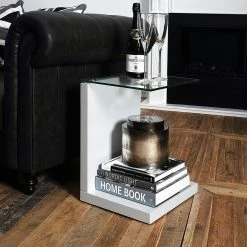 Loftscape Beistelltisch Sono - Hochglanz Weiß -Wohnzimmermöbel boutique en ligne beistelltisch sono hochglanz weiss 1030002