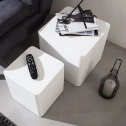 Fredriks Beistelltisch Square (2er-Set) - Hochglanz Weiß 8 Fredriks Beistelltisch Square (2er-Set) - Hochglanz Weiß -Wohnzimmermöbel boutique en ligne beistelltisch square 2er set hochglanz weiss 4256124