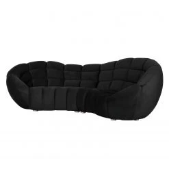 Jack & Alice Bigsofa Blair - Microfaser Schwarz -Wohnzimmermöbel boutique en ligne bigsofa blair microfaser schwarz 4023840
