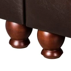 Maison Belfort Bigsofa Mosambik - Kunstleder / Webstoff - Dunkelbraun / Rot - Dunkelbraun / Rot -Wohnzimmermöbel boutique en ligne bigsofa christian kunstleder schwarz webstoff rot 354616