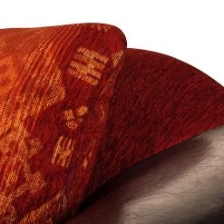 Maison Belfort Bigsofa Mosambik - Kunstleder / Webstoff - Dunkelbraun / Rot - Dunkelbraun / Rot -Wohnzimmermöbel boutique en ligne bigsofa christian kunstleder schwarz webstoff rot 354620