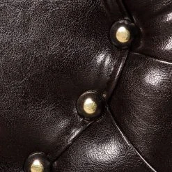 Maison Belfort Bigsofa Mosambik - Kunstleder / Webstoff - Dunkelbraun / Rot - Dunkelbraun / Rot -Wohnzimmermöbel boutique en ligne bigsofa christian kunstleder schwarz webstoff rot 354621