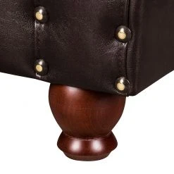 Maison Belfort Bigsofa Mosambik - Kunstleder / Webstoff - Dunkelbraun / Rot - Dunkelbraun / Rot -Wohnzimmermöbel boutique en ligne bigsofa christian kunstleder schwarz webstoff rot 354623