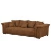 Ars Natura Bigsofa Rockypoint (mit Schlaffunktion) - Antiklederlook - Cognac