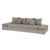 Fredriks Bigsofa Truman Kunstleder /Samtstoff - Taupe