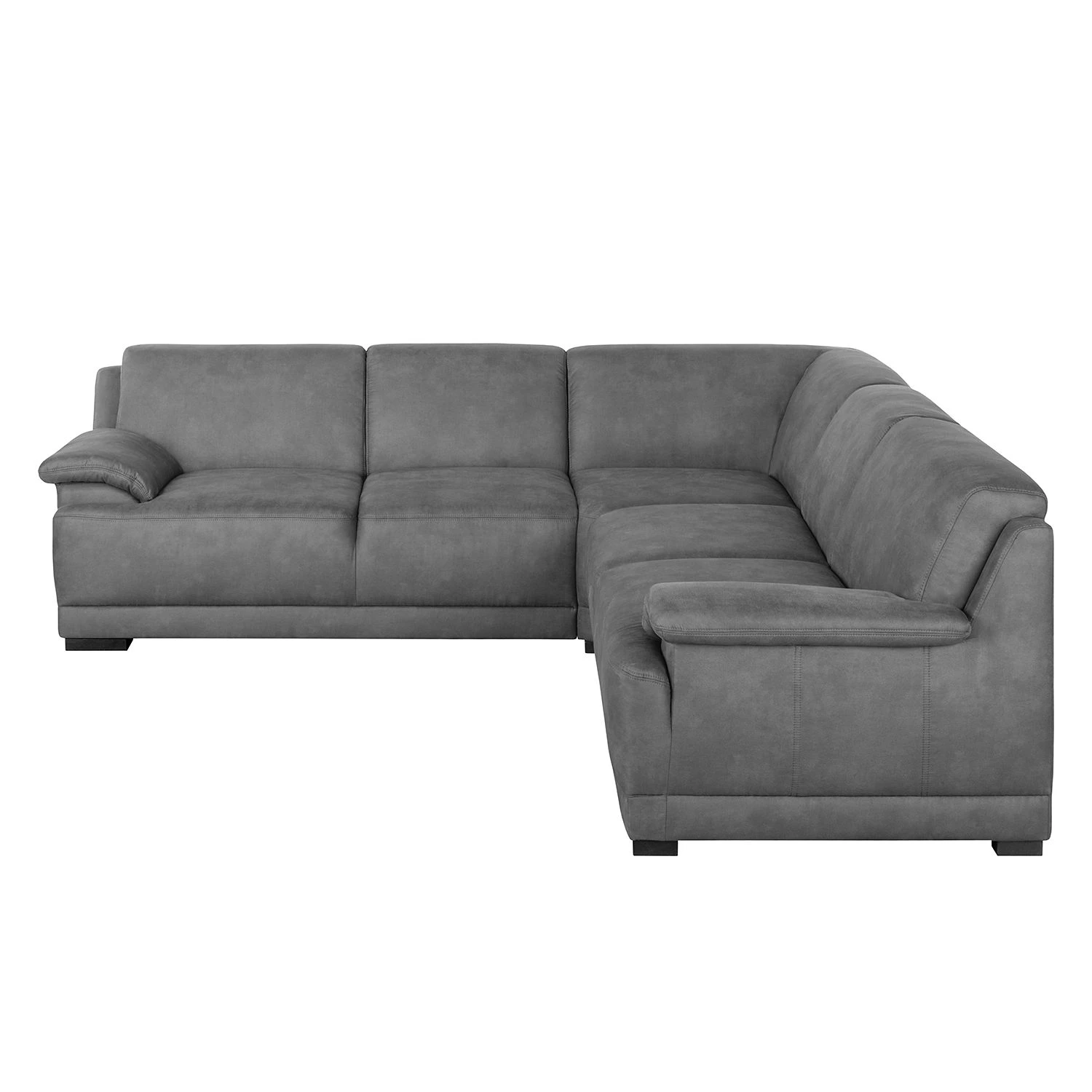 Modoform Boxspring-Ecksofa Pignola Microfaser - Antiklederlook - Grau 4 Modoform Boxspring-Ecksofa Pignola Microfaser - Antiklederlook - Grau – Bild 4
