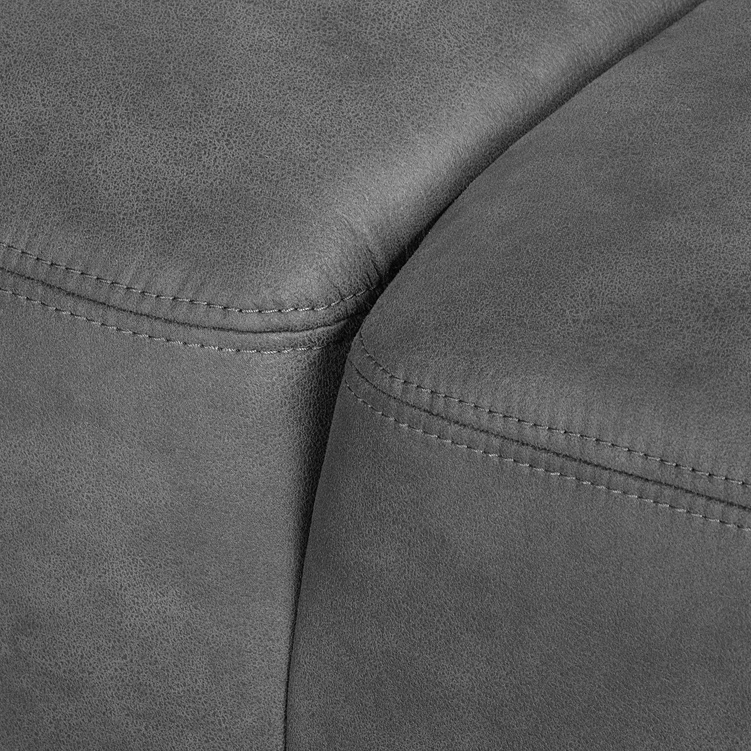 Modoform Boxspring-Ecksofa Pignola Microfaser - Antiklederlook - Grau 11 Modoform Boxspring-Ecksofa Pignola Microfaser - Antiklederlook - Grau – Bild 11