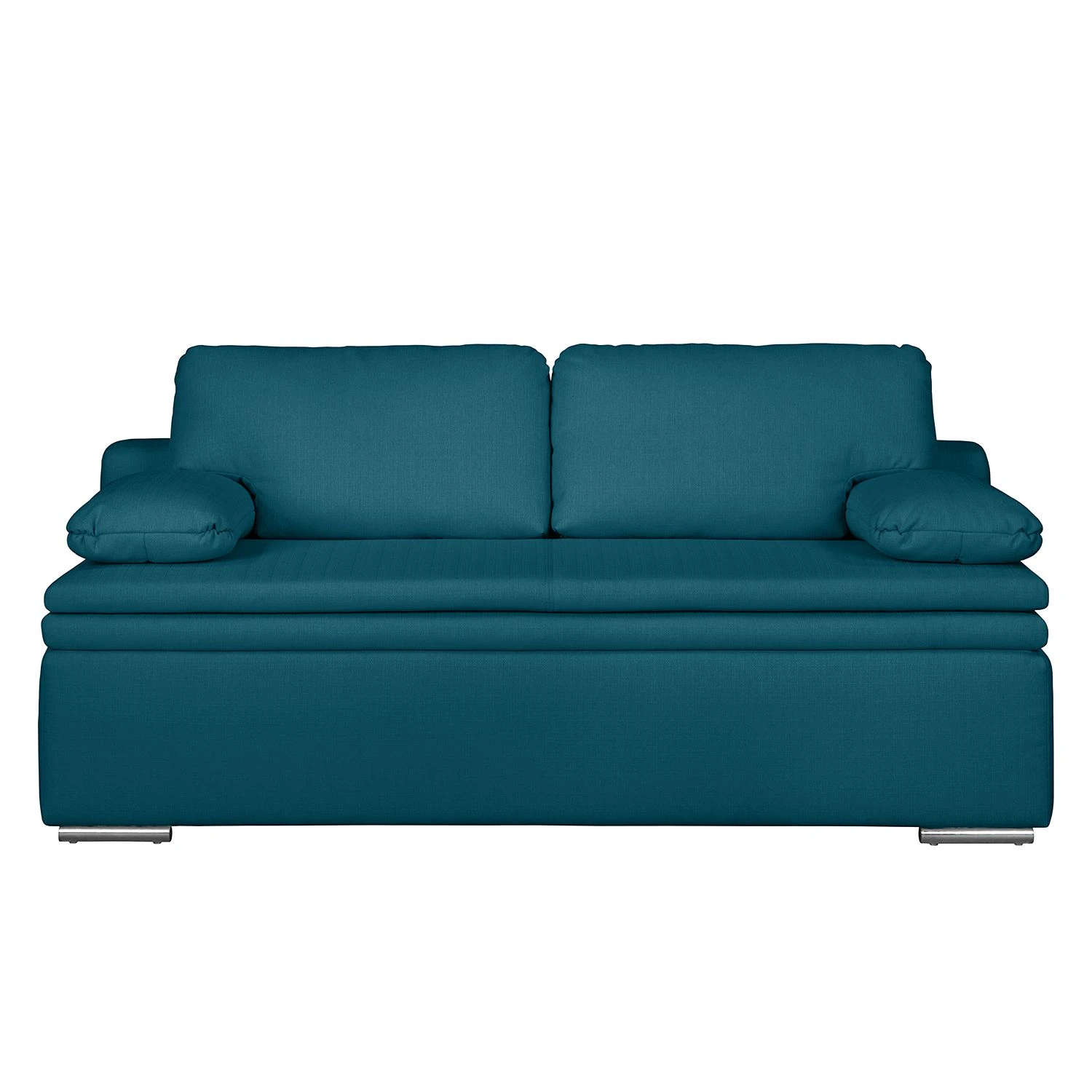 Fredriks Boxspring-Schlafsofa Goodlow - Webstoff Polia: Jeansblau - Mit Schlaffunktion 4 Fredriks Boxspring-Schlafsofa Goodlow - Webstoff Polia: Jeansblau - Mit Schlaffunktion – Bild 4