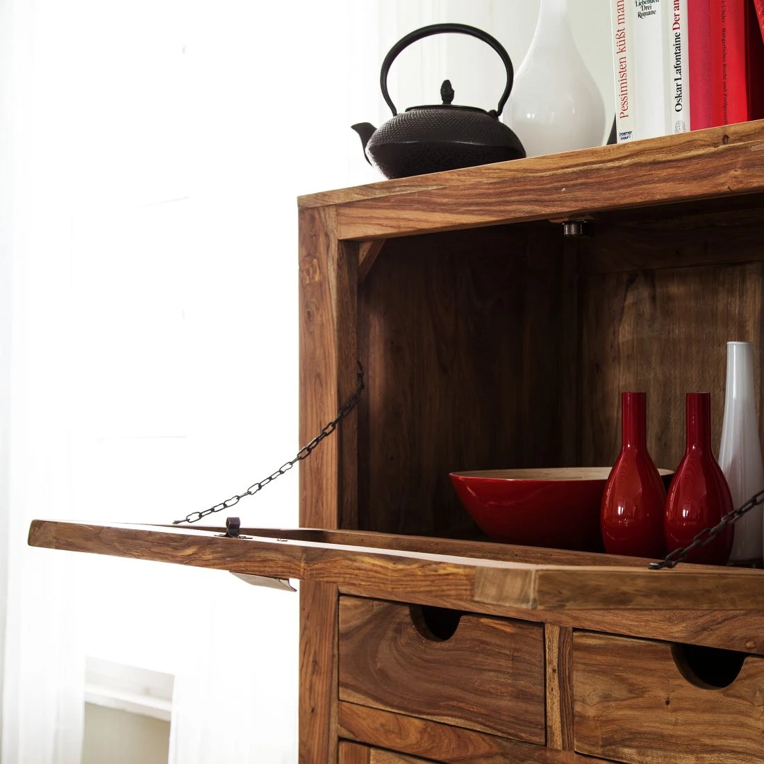 Wolf-Möbel Brotschrank Yoga - Sheesham massiv - Natur 3 Wolf-Möbel Brotschrank Yoga - Sheesham massiv - Natur – Bild 3