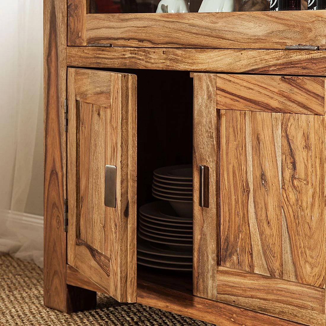 Wolf-Möbel Brotschrank Yoga - Sheesham massiv - Natur 4 Wolf-Möbel Brotschrank Yoga - Sheesham massiv - Natur – Bild 4