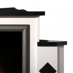 Montreux Elektro-Eckkamin Calabria - Brilliantweiß / Schwarz -Wohnzimmermöbel boutique en ligne calabria elektro eckkamin brilliantweiss schwarz 2249474