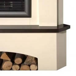 Montreux Elektro-Eckkamin Calabrio - Cremeweiß / Kolonialbraun -Wohnzimmermöbel boutique en ligne calabria elektro eckkamin cremeweiss kolonialbraun 2248974