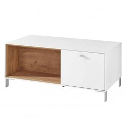 Germania Couchtisch Design2- Weiß / Eiche Navarra