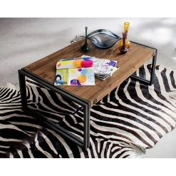 Ars manufacti Couchtisch Manchester - Akazie massiv / Metall - Akazie / Anthrazit -Wohnzimmermöbel boutique en ligne couchtisch manchester akazie massiv metall 4872980