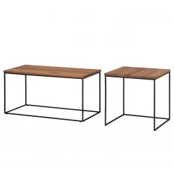 Ars manufacti Couchtisch Minneola (2-teilig) - Eiche massiv / Metall - Eiche -Wohnzimmermöbel boutique en ligne couchtisch minneola 2 teilig eiche massiv metall eiche 4670964