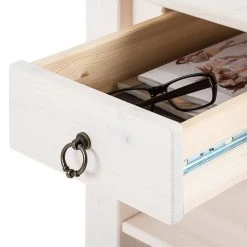 Maison Belfort Beistelltisch Valmer I - Weiß -Wohnzimmermöbel boutique en ligne couchtisch valmer i kiefer massiv weiss 417130