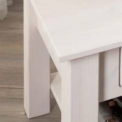 Maison Belfort Beistelltisch Valmer I - Weiß -Wohnzimmermöbel boutique en ligne couchtisch valmer i kiefer massiv weiss 517726