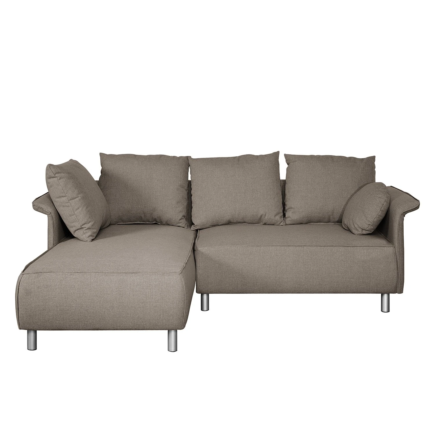 Fredriks Ecksofa Ambesia Strukturstoff Longchair - beidseitig montierbar - Cappuccino - Ohne Hocker 3 Fredriks Ecksofa Ambesia Strukturstoff Longchair - beidseitig montierbar - Cappuccino - Ohne Hocker – Bild 3