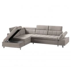 Fredriks Ecksofa Ayna - Kaschmir - Ottomane davorstehend links - Mit Schlaffunktion -Wohnzimmermöbel boutique en ligne ecksofa ayna microfaser ottomane davorstehend links mit schlaffunktion kaschmir 4947348