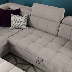 Fredriks Ecksofa Ayna - Kaschmir - Ottomane davorstehend links - Mit Schlaffunktion -Wohnzimmermöbel boutique en ligne ecksofa ayna microfaser ottomane davorstehend links mit schlaffunktion kaschmir 4947376