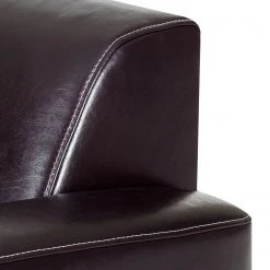 Maison Belfort Ecksofa Ballina Echtleder - Dunkelbraun - Longchair davorstehend rechts -Wohnzimmermöbel boutique en ligne ecksofa ballina echtleder longchair ottomane davorstehend rechts dunkelbraun 2490418