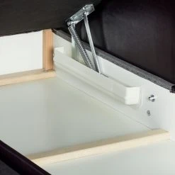 Maison Belfort Ecksofa Ballina Echtleder - Dunkelbraun - Longchair davorstehend rechts -Wohnzimmermöbel boutique en ligne ecksofa ballina echtleder longchair ottomane davorstehend rechts dunkelbraun 2490442