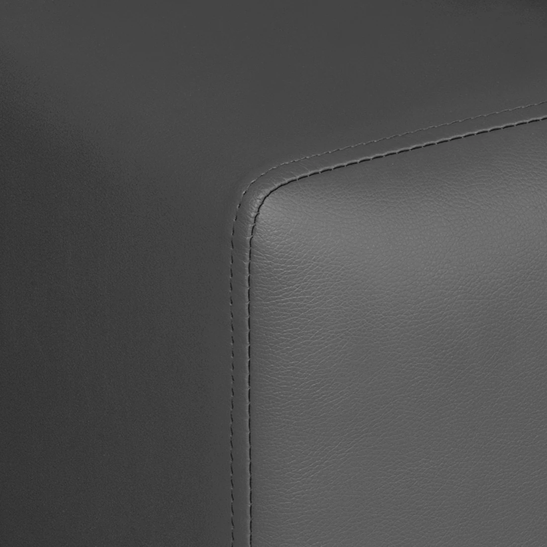 Roomscape Ecksofa Tosya - Kunstleder Anthrazit/Strukturstoff Grau - Ottomane davorstehend rechts 12 Roomscape Ecksofa Tosya - Kunstleder Anthrazit/Strukturstoff Grau - Ottomane davorstehend rechts – Bild 12