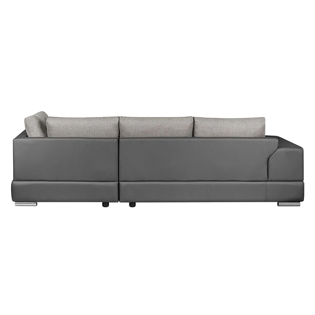 Roomscape Ecksofa Tosya - Kunstleder Anthrazit/Strukturstoff Grau - Ottomane davorstehend rechts 6 Roomscape Ecksofa Tosya - Kunstleder Anthrazit/Strukturstoff Grau - Ottomane davorstehend rechts – Bild 6