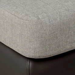 Roomscape Ecksofa Tosya - Kunstleder Dunkelbraun/Strukturstoff Grau - Ottomane davorstehend links 24 Roomscape Ecksofa Tosya - Kunstleder Dunkelbraun/Strukturstoff Grau - Ottomane davorstehend links -Wohnzimmermöbel boutique en ligne ecksofa brandon kunstleder dunkelbraun ottomane davorstehend links 395115