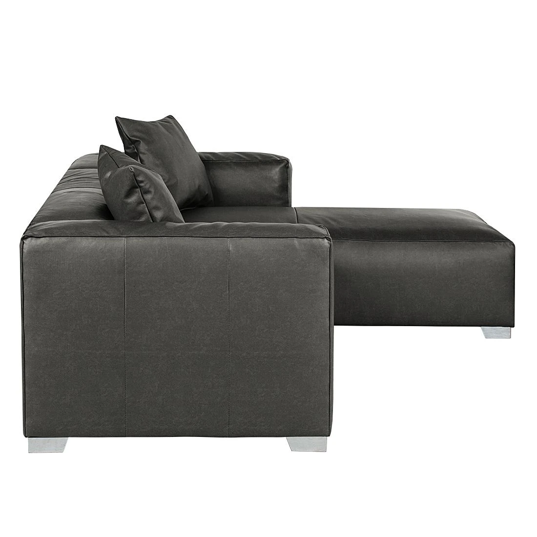 Loftscape Ecksofa Calli - Kunstleder Anthrazit - Longchair davorstehend rechts 5 Loftscape Ecksofa Calli - Kunstleder Anthrazit - Longchair davorstehend rechts – Bild 5