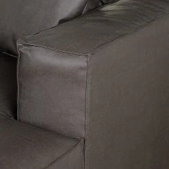 Loftscape Ecksofa Calli - Kunstleder Dunkelbraun - Longchair davorstehend rechts -Wohnzimmermöbel boutique en ligne ecksofa calli kunstleder dunkelbraun longchair davorstehend rechts 373238
