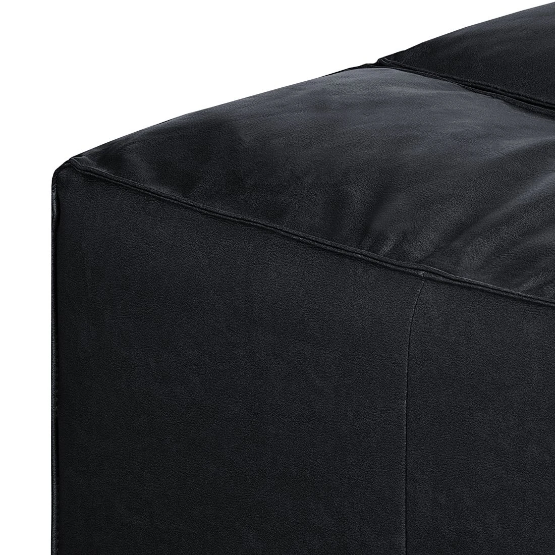 Loftscape Ecksofa Calli - Kunstleder Schwarz - Longchair davorstehend links 10 Loftscape Ecksofa Calli - Kunstleder Schwarz - Longchair davorstehend links – Bild 10
