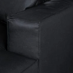 Loftscape Ecksofa Calli - Kunstleder Schwarz - Longchair davorstehend rechts -Wohnzimmermöbel boutique en ligne ecksofa calli kunstleder schwarz longchair davorstehend rechts 394691