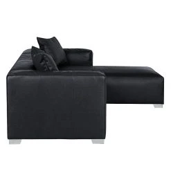 Loftscape Ecksofa Calli - Kunstleder Schwarz - Longchair davorstehend rechts -Wohnzimmermöbel boutique en ligne ecksofa calli kunstleder schwarz longchair davorstehend rechts 394693