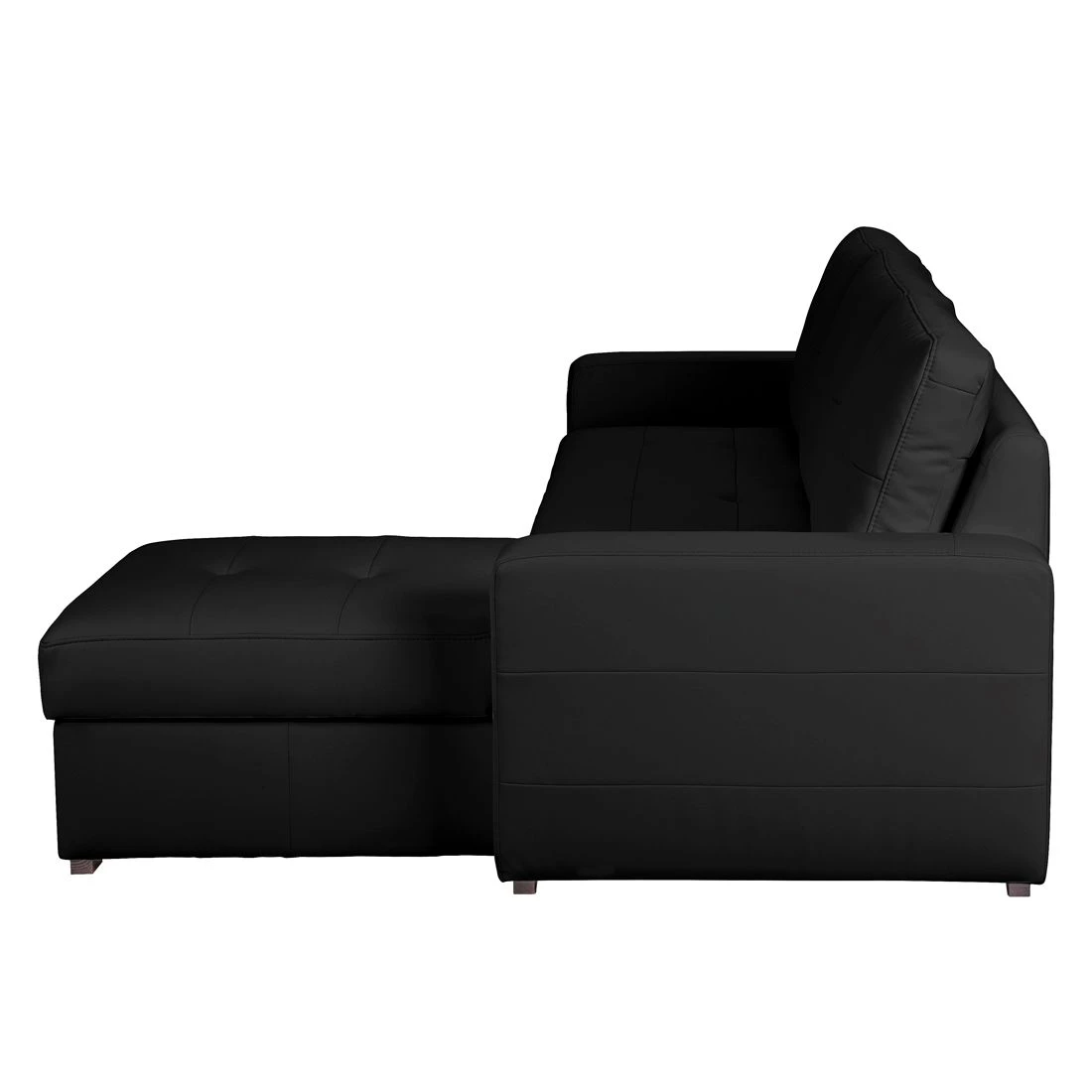 Fredriks Ecksofa Cavolo (mit Schlaffunktion) - Kunstleder Schwarz - Ottomane beidseitig montierbar 6 Fredriks Ecksofa Cavolo (mit Schlaffunktion) - Kunstleder Schwarz - Ottomane beidseitig montierbar – Bild 6