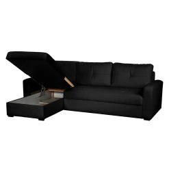 Fredriks Ecksofa Cavolo (mit Schlaffunktion) - Kunstleder Schwarz - Ottomane beidseitig montierbar 10 Fredriks Ecksofa Cavolo (mit Schlaffunktion) - Kunstleder Schwarz - Ottomane beidseitig montierbar -Wohnzimmermöbel boutique en ligne ecksofa cavolo mit schlaffunktion kunstleder schwarz ottomane rechts links montierbar 1318511