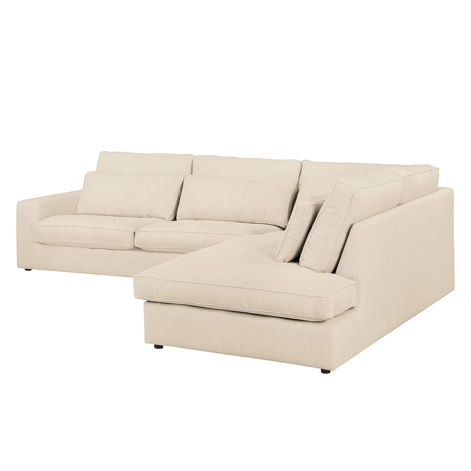 Naturoo Ecksofa Coolock Webstoff - Creme - Ottomane davorstehend rechts 7 Naturoo Ecksofa Coolock Webstoff - Creme - Ottomane davorstehend rechts – Bild 7