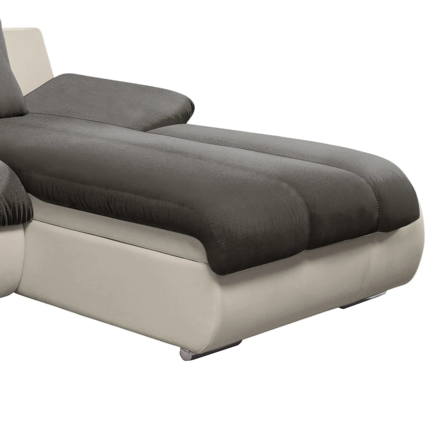 Cotta Ecksofa Delsbo Kunstleder / Flachgewebe - Beige / Anthrazit - Longchair davorstehend rechts 6 Cotta Ecksofa Delsbo Kunstleder / Flachgewebe - Beige / Anthrazit - Longchair davorstehend rechts – Bild 6