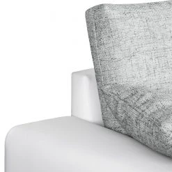 Fredriks Ecksofa Dulmen - mit Schlaffunktion / beidseitig montierbar - Kunstleder/Strukturstoff - Weiß / Hellgrau -Wohnzimmermöbel boutique en ligne ecksofa dulmen mit schlaffunktion beidseitig montierbar kunstleder strukturstoff weiss hellgrau 4965020