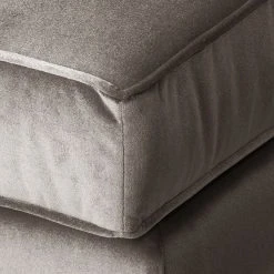 Eva Padberg Collection Ecksofa Edina Samt - Muskat - Longchair davorstehend links - Ohne Hocker -Wohnzimmermöbel boutique en ligne ecksofa edina samt longchair ottomane davorstehend links ohne hocker muskat 4690356