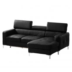 Cotta Ecksofa Eduardo I Echtleder - Schwarz - Longchair davorstehend rechts - Bettkasten - Schlaffunktion -Wohnzimmermöbel boutique en ligne ecksofa eduardo i echtleder longchair ottomane davorstehend rechts mit schlaffunktion schwarz 4905956