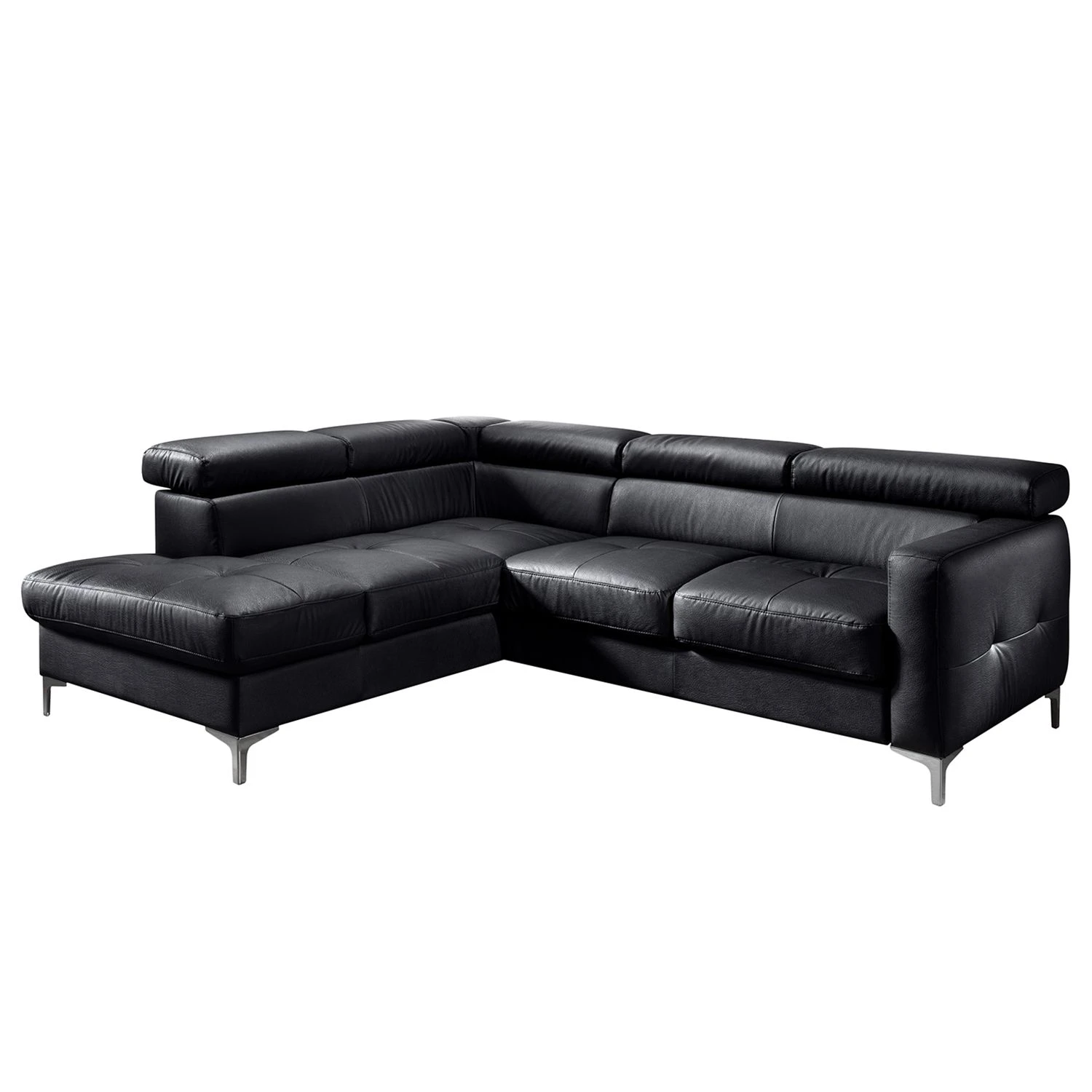 Cotta Ecksofa Eduardo II Echtleder - Schwarz - Longchair davorstehend links - Bettkasten - Schlaffunktion 1 Cotta Ecksofa Eduardo II Echtleder - Schwarz - Longchair davorstehend links - Bettkasten - Schlaffunktion