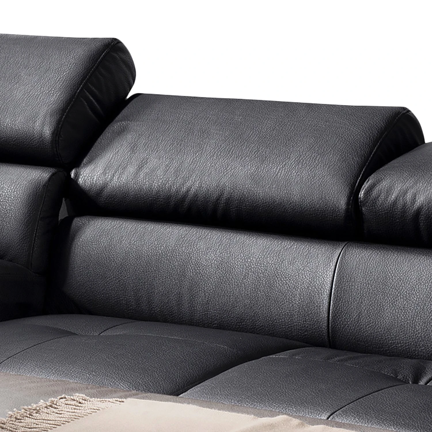 Cotta Ecksofa Eduardo II Echtleder - Schwarz - Longchair davorstehend links - Bettkasten - Schlaffunktion 10 Cotta Ecksofa Eduardo II Echtleder - Schwarz - Longchair davorstehend links - Bettkasten - Schlaffunktion – Bild 10