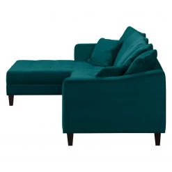 Jack & Alice Ecksofa Elnora - Türkis - Ottomane davorstehend links - Ohne Hocker -Wohnzimmermöbel boutique en ligne ecksofa elnora samt ottomane davorstehend links ohne hocker tuerkis 4860364
