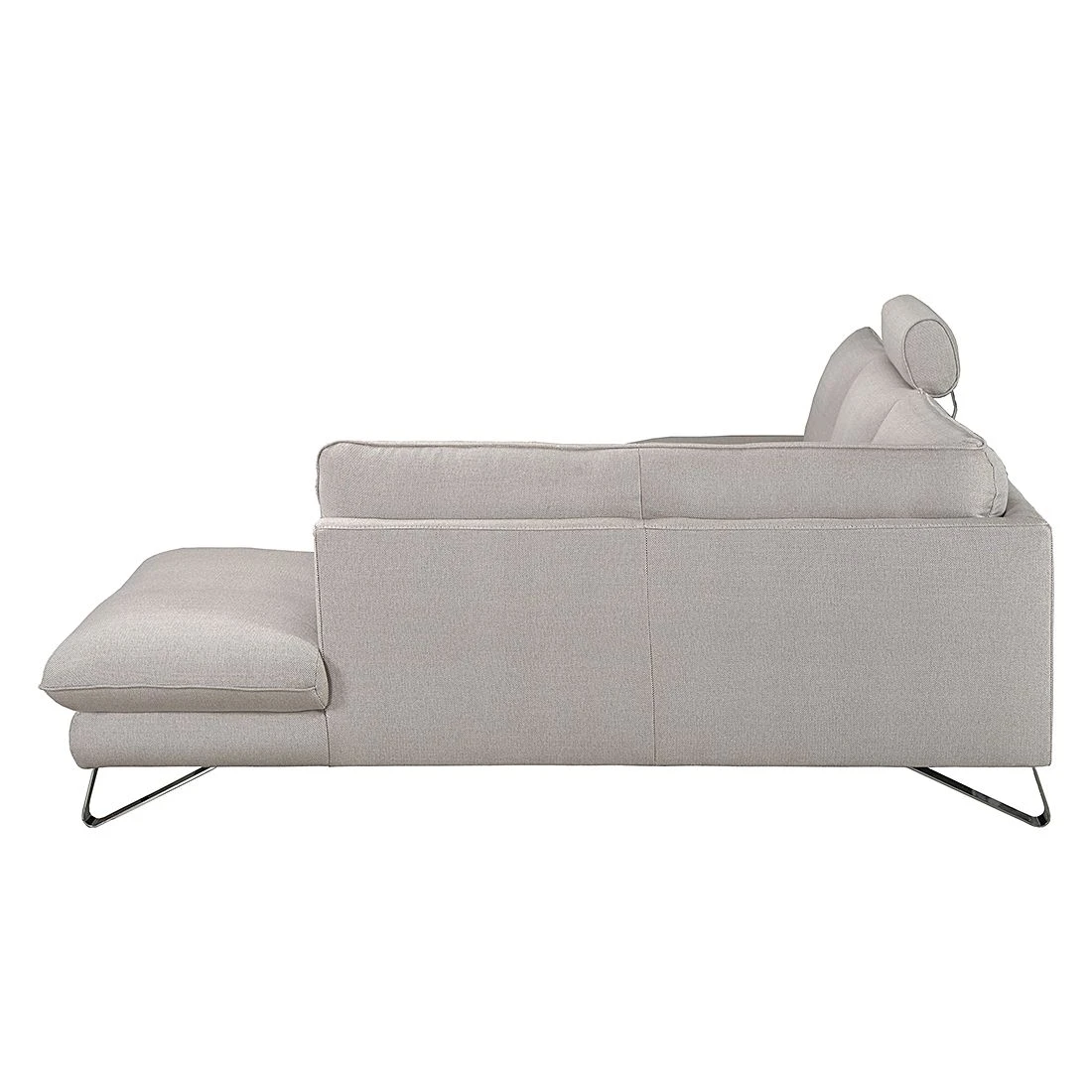 Fredriks Ecksofa Enzo - Strukturstoff Beige - Ottomane davorstehend rechts - Mit 2 Kopfstützen 6 Fredriks Ecksofa Enzo - Strukturstoff Beige - Ottomane davorstehend rechts - Mit 2 Kopfstützen – Bild 6