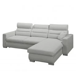 Fredriks Ecksofa Farsley (mit Schlaffunktion) - Microfaser -Wohnzimmermöbel boutique en ligne ecksofa farsley mit schlaffunktion microfaser longchair davorstehend rechts platin 5099412
