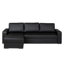 Fredriks Ecksofa Gigilio (mit Schlaffunktion) - Kunstleder Schwarz - Longchair beidseitig montierbar -Wohnzimmermöbel boutique en ligne ecksofa gigilio mit schlaffunktion kunstleder schwarz ottomane rechts links montierbar 1318536