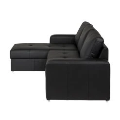 Fredriks Ecksofa Gigilio (mit Schlaffunktion) - Kunstleder Schwarz - Longchair beidseitig montierbar -Wohnzimmermöbel boutique en ligne ecksofa gigilio mit schlaffunktion kunstleder schwarz ottomane rechts links montierbar 1318539