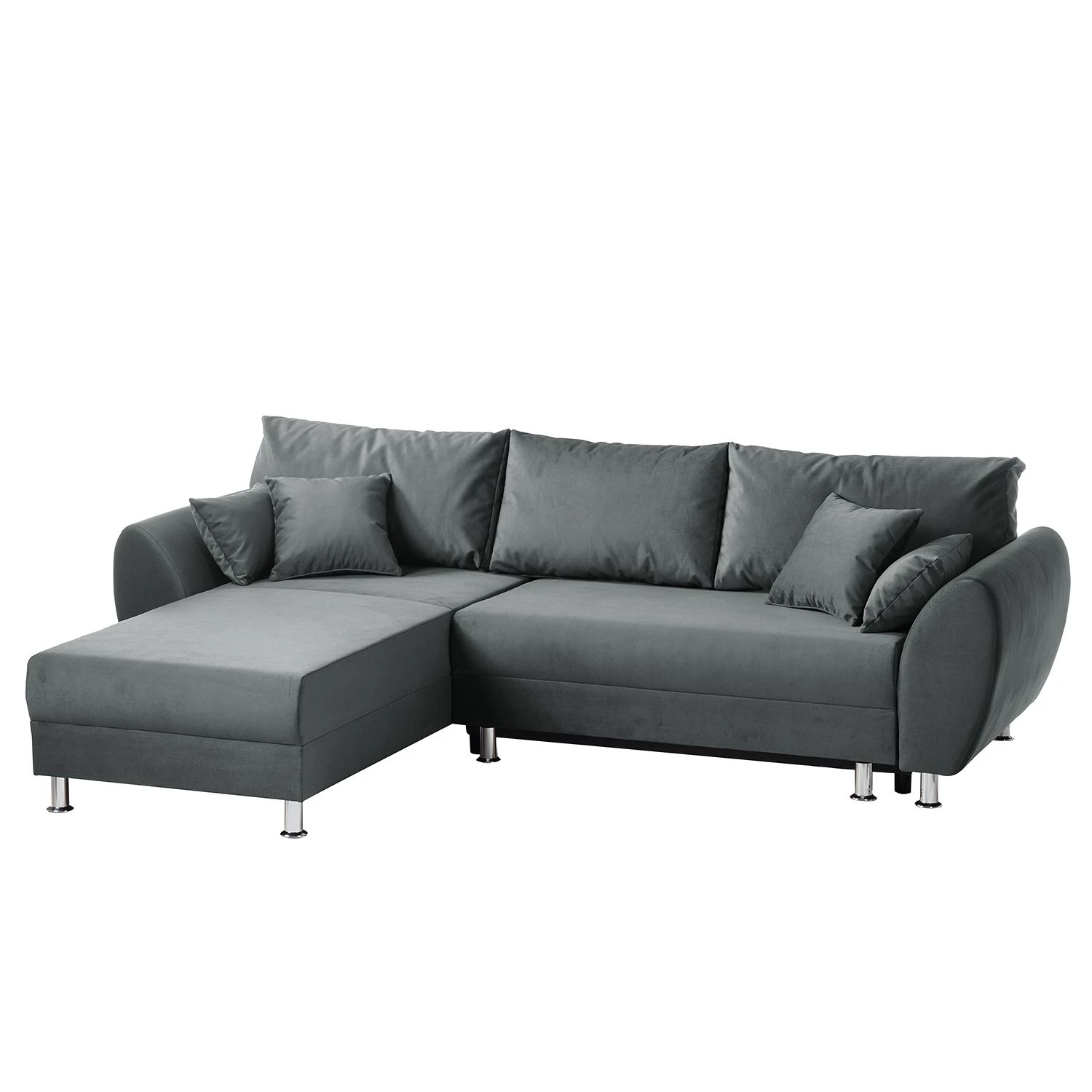 Roomscape Ecksofa Glenrock (mit Schlaffunktion) - beidseitig montierbar - Microfaser - Grau 1 Roomscape Ecksofa Glenrock (mit Schlaffunktion) - beidseitig montierbar - Microfaser - Grau
