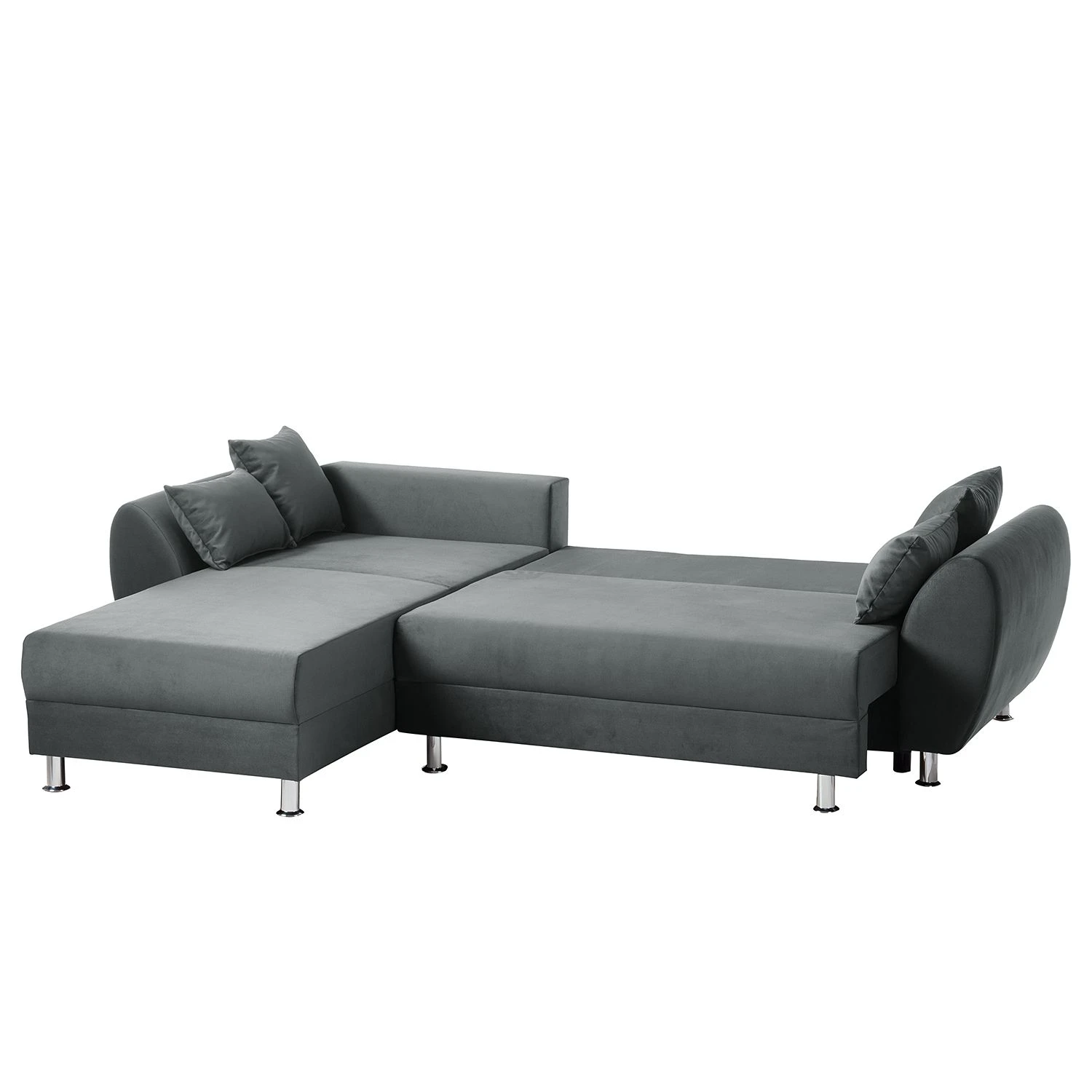 Roomscape Ecksofa Glenrock (mit Schlaffunktion) - beidseitig montierbar - Microfaser - Grau 5 Roomscape Ecksofa Glenrock (mit Schlaffunktion) - beidseitig montierbar - Microfaser - Grau – Bild 5